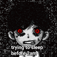 trying to sleep before 2am omori sunny