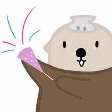 animal sea otter cute congratulate celebrate