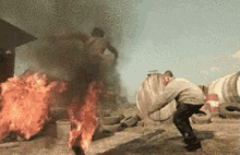 Fire Spin GIF - Fire Spin Kick GIFs