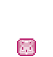a pixel art of a heart shaped balloon