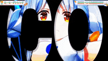 a close up of a girl 's face with the number 00 in the background .