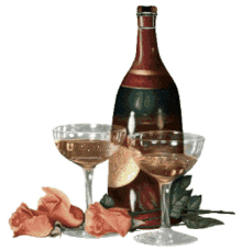 boldog%C3%BAj%C3%A9vet happy new year wine rose