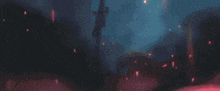 a pixelated image of a person shooting a gun in the air