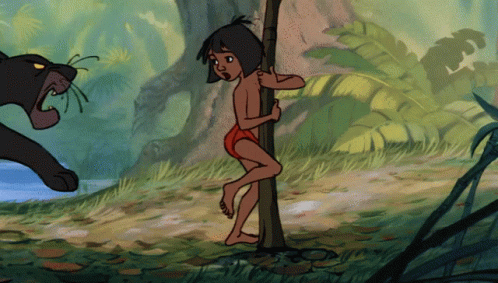 Mowgli Bagheera GIF - Mowgli Bagheera Jungle Book - Discover & Share GIFs