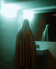 mirror ghost bathroom cloth