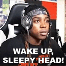 Wake Up Sleepy Head The Black Mastadonte GIF - Wake Up Sleepy Head The Black Mastadonte Rise And Shine Sleepy Head GIFs
