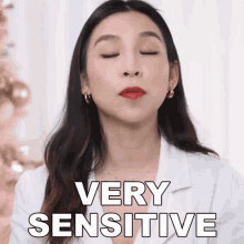Very Sensitive Tina Yong GIF - Very Sensitive Tina Yong So Delicate GIFs