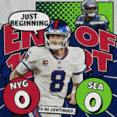 a football player with nyg and sea written on the bottom