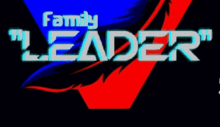 a black background with the words family leader shinqy written on it