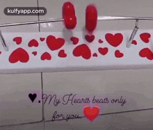 My Hearts Beats Only For You.Gif GIF - My Hearts Beats Only For You Heart Beat Valentine'S Day GIFs