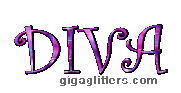 diva gigaglitters.com is written in purple