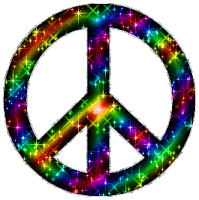 Glitter Peace Sticker - Glitter Peace Peace Sign Stickers