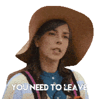You Need To Leave Now Carol Sticker - You Need To Leave Now Carol Zarqa Stickers