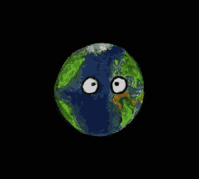eyes blinking earth planet world