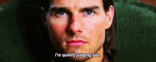 Judging You GIF - Tom Cruise Im Quietly Judging You Judge GIFs