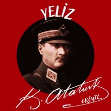 a picture of a man with a mustache and the name yeliz