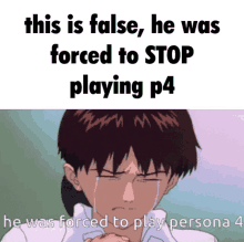 forced to play persona4 persona