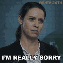 Im Really Sorry Vera Bennett GIF - Im Really Sorry Vera Bennett Wentworth GIFs