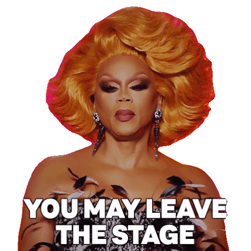 You May Leave The Stage Rupaul Andre Charles Sticker - You May Leave The Stage Rupaul Andre Charles Rupauls Drag Race Stickers