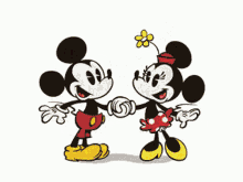 happy wedding anniversary minnie and mickey mouse kiss heart