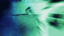a green and blue background with a snake print