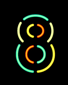 Number 8 GIF - Number 8 Neon GIFs