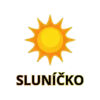 a logo for slunicko with a sun in the middle