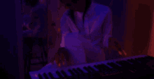 Playing Piano Danielle Balbuena GIF - Playing Piano Danielle Balbuena 070shake GIFs
