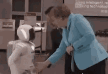 Robot Handshake GIF