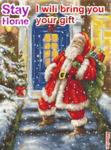 Santa2021 Stay Home GIF