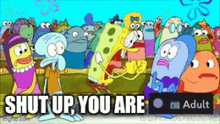 Spongebob Meme Discord GIF - Spongebob Meme Discord Shut Up GIFs