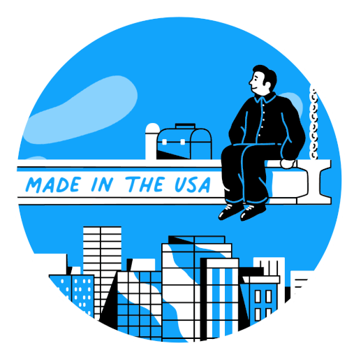 Aribennett Made In The Usa Sticker - Aribennett Made In The Usa I Love The Usa Stickers
