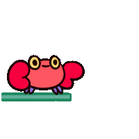 Diving Crabby Crab Sticker