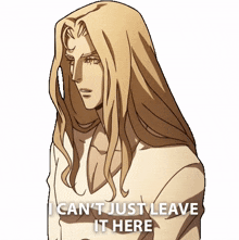 i cant just leave it here alucard castlevania i cannot leave it at this i cant afford to abandon it here