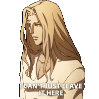 I Cant Just Leave It Here Alucard Sticker - I Cant Just Leave It Here Alucard Castlevania Stickers