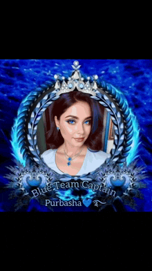 Purbasha Blue Lady GIF - Purbasha Purba Blue Lady GIFs