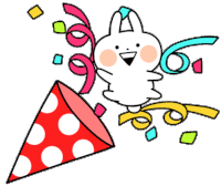 Joy Bunny Sticker - Joy Bunny Confetti Stickers