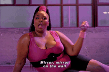 Lizzo Mirror Mirror On The Wall GIF - Lizzo Mirror Mirror On The Wall Mirror Mirror GIFs
