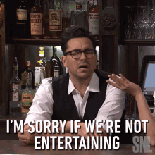 Im Sorry If Were Not Entertaining You Enough Dan Levy GIF - Im Sorry If Were Not Entertaining You Enough Dan Levy Saturday Night Live GIFs