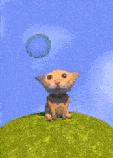a cartoon cat is standing on a checkerboard floor