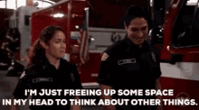 Station19 Andy Herrera GIF - Station19 Andy Herrera Im Just Freeing Up Some Space In My Head GIFs