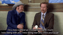 When I Haven'T Seen My Best Friend In A Day GIF - Anchorman The Legend Of Ron Burgundy Will Ferrell GIFs