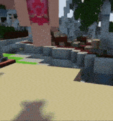 a person in a pink shirt is in a video game