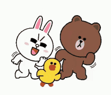 Cony And Brown Line Friends GIF - Cony And Brown Cony Brown GIFs