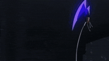 a purple and pink glowing object with a black border
