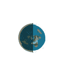 flat earth rotation planet