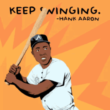Keep Swinging Hank Aaron GIF - Keep Swinging Hank Aaron Swing GIFs