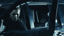 Getting Out Of The Car The Shape GIF - Getting Out Of The Car The Shape Halloween Kills GIFs