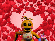 Toy Chica Jumpscare GIF - Toy Chica Jumpscare Love GIFs