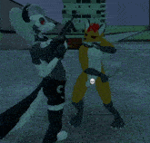 a cartoon of a wolf and a fox with the words ahorate la mierda in the corner